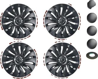 OEM Embellecedor De Rueda, Cubierta Completa De Llanta, Compatible Con Tesla Model Y, Gris Plomo Lr