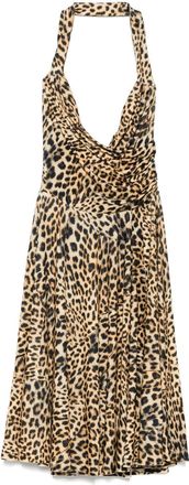 Norma Kamali Cayla midi-jurk - Beige