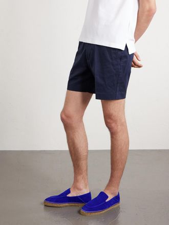 Tom Ford Collapsible-Heel Suede Espadrilles