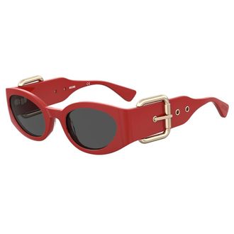 Moschino Womens Mos007s Belt Buckle Sunglasses Red