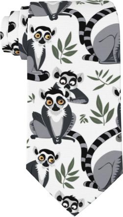 Generic Cartoon Cute Lemurs Tie Casual Mens Ties Fashion MenS Neckties For Dinner School Teens