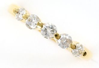 C&A Yellow Gold Yellow Gold (18K) Band Ring (Pre-Owned)