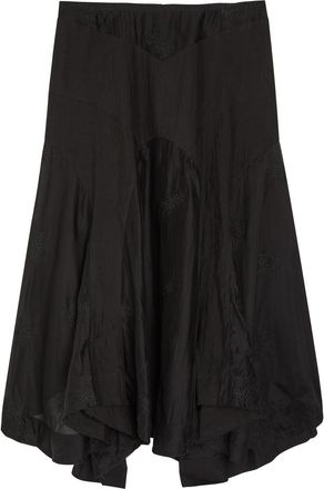 Our Legacy Petti Embroidered Woven Skirt - Black - 42 (UK14 / L)