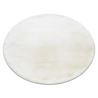 RugsX Rugsx - Alfombra Moderna Teddy New Wool 45 Circulo Shaggy, Felpa, Muy Gruesa Crema Beige Circulo 160 Cm