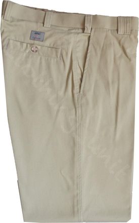 Carabou Mens Premium Chino Trouser Casual 100% Cotton 32-48 Active Elasticated Waist (W36 L31, Stone)