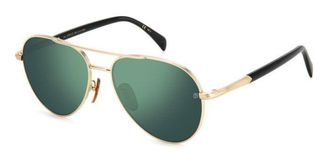 David Beckham DB 1118/G/S RHL/MT Mens Sunglasses Gold Size 59