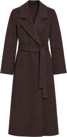 iBlues Iblabile Jas - Dames - Jas met riem - Bruin - S - Wol - Jassen