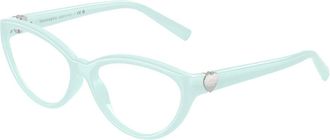 Tiffany & Co. Cat Eye Optical Frame - Dames - Brillen - Blauw - 55 MM - Nylon - Accessoires