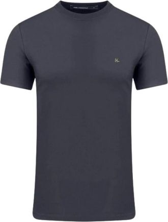 Karl Lagerfeld Tops > T-Shirts - Heren - T-shirts - Blauw - L - Tops
