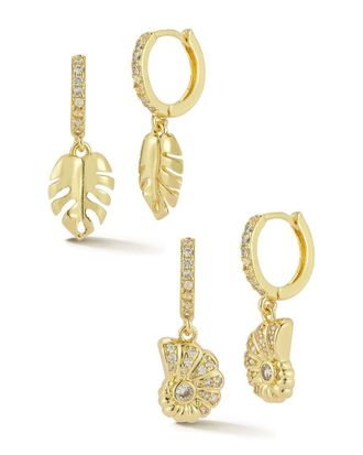 Sphera Milano Plated Cz Earrings