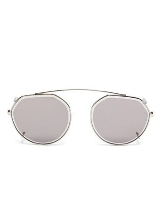 Kame ManNen 9916 clip-on glazen - Zilver