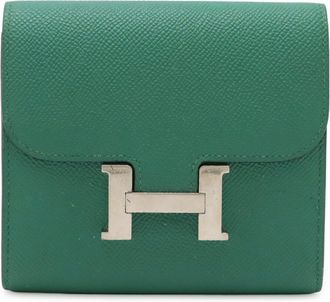 Hermès Green Epsom Leather Wallet (Bi-Fold) (Pre-Owned)