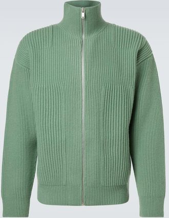 Jil Sander Cardigan in lana con zip
