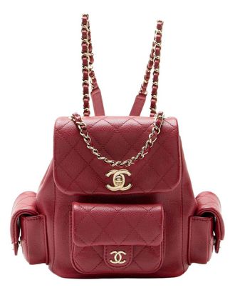 Chanel Caviar Cargo Duma Small Backpack (Authentic Pre-Loved)