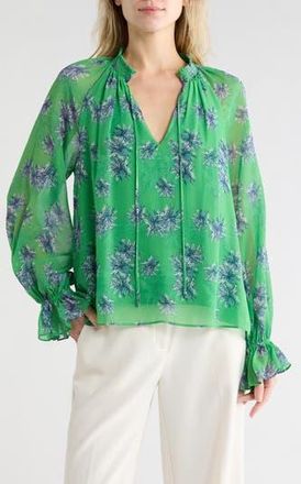 Ramy Brook Thelma Fern Top in Bright Fern Combo at Nordstrom Rack, Size X-Small
