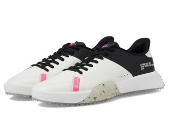 G/Fore Mens G.112 P.U. Leather Stippled Golf Shoes Mens Shoes Snow/Onyx : 10.5 M, Leather/Rubber