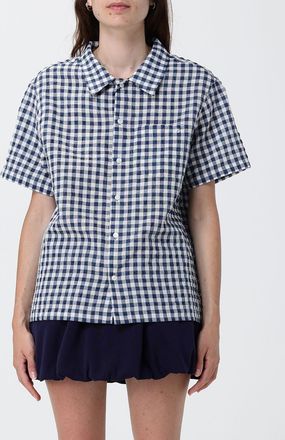 Dunst Camicia casual in popeline di cotone a righe