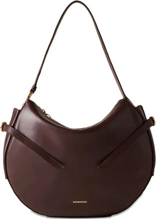 Borbonese medium Hobo top-handle shoulder bag - Brown