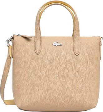 Lacoste Anna Mini Tote - Dames - Shoppers - Bruin - ONE Size - Leer - Tassen