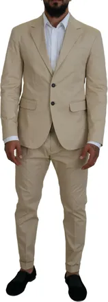 Dsquared2 Dsquared&sup2; Cotton Single Breasted 2 Piece CIPRO Mens Suit (Pre-Owned)