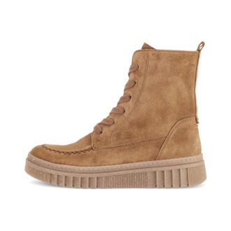 Gabor Schoenen, Dames, Bruin, 38 1/2 EU, Leer, Veterschoen Enkellaars
