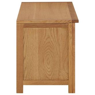 Berkfield Home Shoe Rack 90x37x45 cm Solid Oak Wood in Light Oak | Size: 90 x 37 x 45 cm