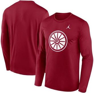 Jordan Brand Mens Jordan Brand Crimson Oklahoma Sooners Primetime Alternate Logo Legend Performance Long Sleeve T-Shirt at Nordstrom, Size Xx-Large