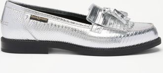 Russell & Bromley CHESTER Womens Silver Leather Tassel Loafer