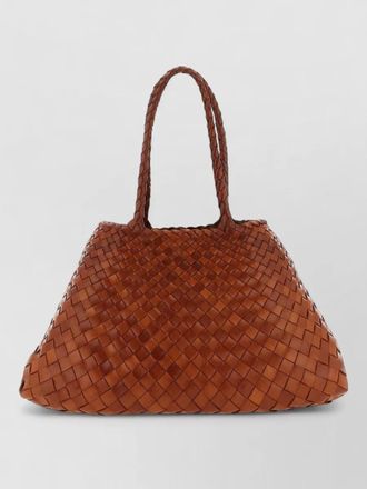 Dragon Diffusion santa croce large woven shoulder tote bag