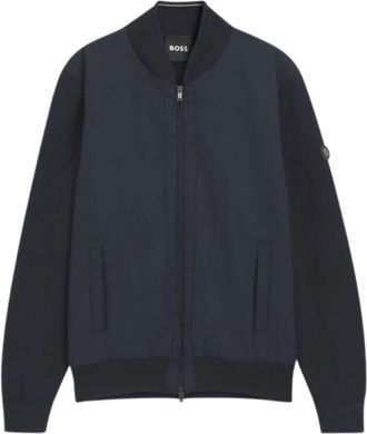 HUGO BOSS Sweatshirts & Hoodies - Heren - Vesten met rits - Blauw - L - Hoodies & sweatvesten