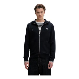Fred Perry Heren, Sweatshirts & Hoodies, Blauw, Maat: 2XL