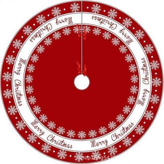 OEM Falda Para &Aacute;rbol De Navidad De 90 Cm - Alfombra O Tapete De Picnic Con Estampado De Copos De Nieve Y Elementos Cl&aacute;sicos, Ideal Para Decorar El &Aacute;rbol D