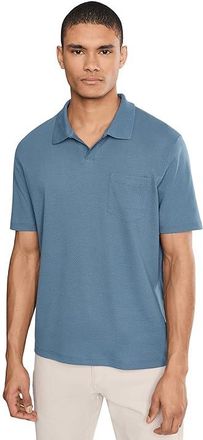 Vince Short Sleeve Johnny Collar Mens Clothing Uniform Blue : MD, Cotton/Polyester