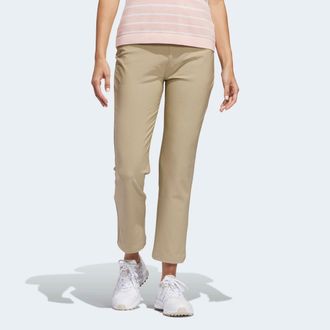 adidas Chinohose ADIDAS PERFORMANCE W ULT+ ANKL, Damen, Gr. XXL, N-Gr, hemp, Obermaterial: 90% Polyester, 10% Elasthan, 7/8-L&auml;nge, Hosen Chinohose