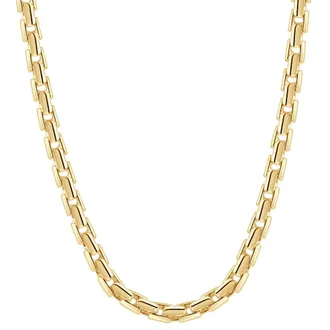 Pompeii3 14k Yellow Gold Womens 24 Chain Necklace 43 Grams 7mm Thick