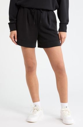 Zella Soft Luxe High Waist Knit Shorts in Black at Nordstrom, Size X-Small