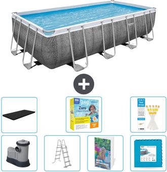 Bestway Piscina Bestway Power Steel Rectangular - 549x274x122 Cm - 8-piezas S566