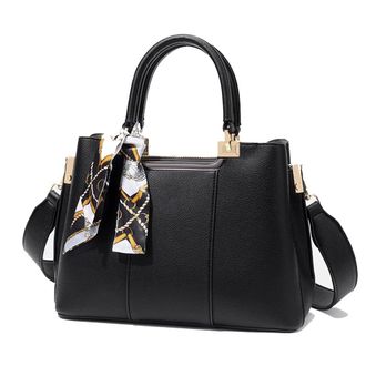 Generic Vegan Leather Purses and Handbags for Women Crossbody Bag Totes Large Ladies Top Handle Satchel Shoulder Bag (Black)