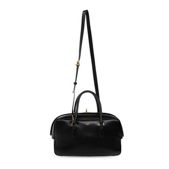 Balenciaga Le 7 Bowling Medium Handbag - Dames - Tassen - Zwart - Maat: ONE Size Leer