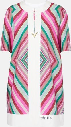Valentino VGold Rhombus 75 cotton poplin minidress