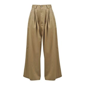 ottod'Ame Wide Trousers, female, Beige, Size: 2XS Wide Trousers