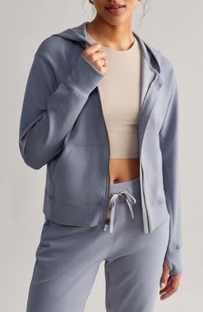 Rhone DreamGlow Full Zip Hoodie in Grey Silver at Nordstrom Rack, Size Xx-Large