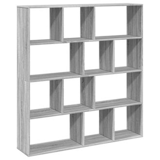Berkfield Home Book Cabinet Grey Sonoma 132x29x141.5 cm Engineered Wood