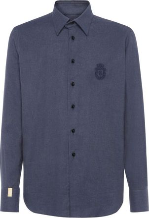Billionaire Boys Club Heren, Overhemden, Blauw, Maat: 3XL Flanel