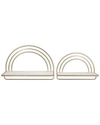 Sagebrook Home Set Of 2 Rainbow Shelves