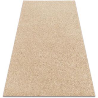 RugsX Rugsx - Alfombra Buenos 6652 Shaggy Liso, De Un Solo Color Crema Beige 180x270 Cm