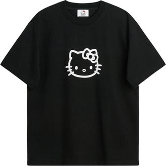 Soulland Relaxed-fit T-shirt met zeefdruk - unisex - T-shirts - Zwart - S/M - Katoen - Tops