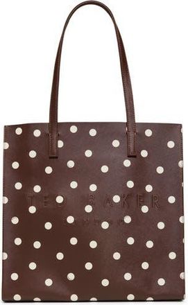 Ted Baker Soocon Faux Leather Tote in Brown at Nordstrom Rack