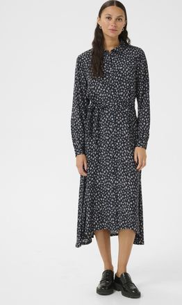 Kaffe Jurk Relaxed fit Blue Graphic Dots blue multi