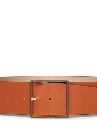 Max Mara Womens Wide Belt Mxaginnico Tan Calf Leather Brown (bos Taurus)